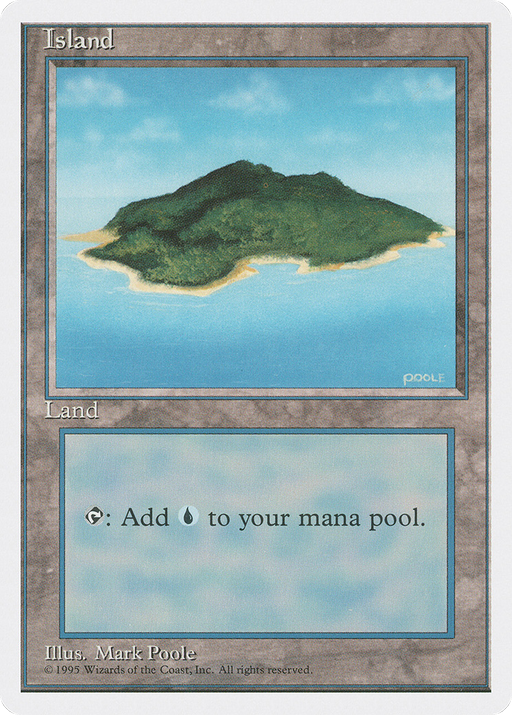 Island (B) (4ED-178) [Fourth Edition] MTG Single Wizards of the Coast