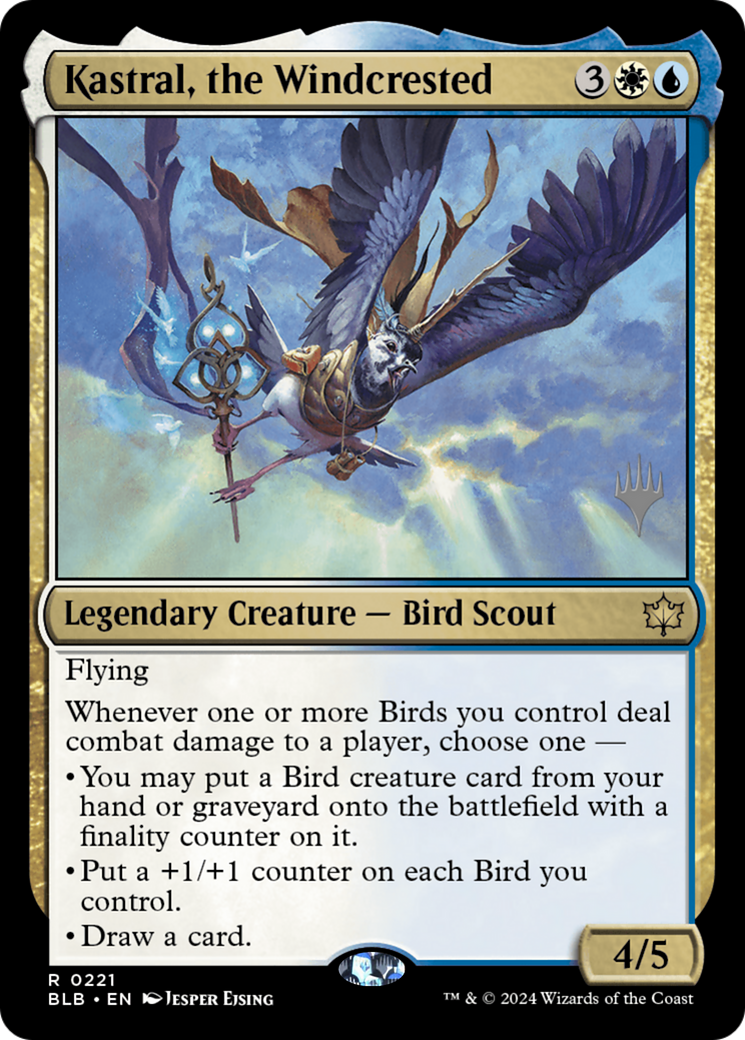 Kastral, the Windcrested (PPBLB-221) [Bloomburrow Promos] MTG Single Wizards of the Coast