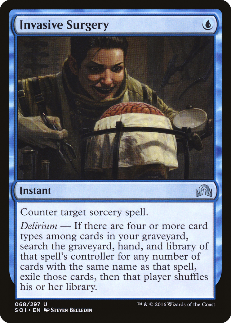Invasive Surgery (SOI-068) [Shadows over Innistrad] Foil MTG Single Wizards of the Coast