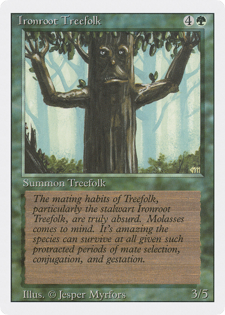 Ironroot Treefolk (3ED-) [Revised Edition] MTG Single Wizards of the Coast