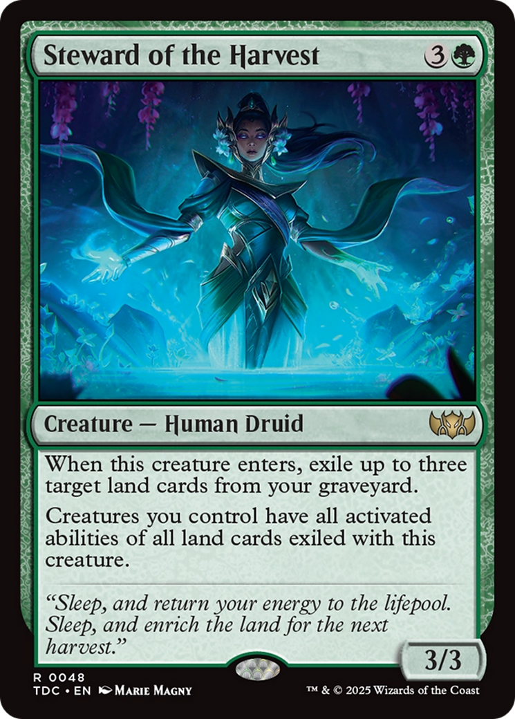 Steward of the Harvest (TDC-048) [Commander: Tarkir: Dragonstorm] MTG Single Wizards of the Coast