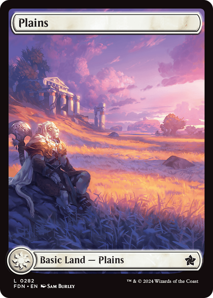 Plains (0282) (FDN-282) [Foundations] Foil MTG Single Wizards of the Coast