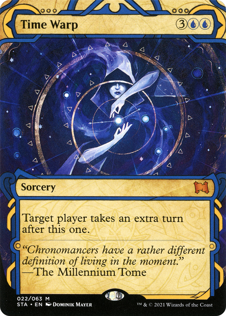 Time Warp (STA-022) [Strixhaven Mystical Archive] (Showcase) (Borderless) MTG Single Wizards of the Coast