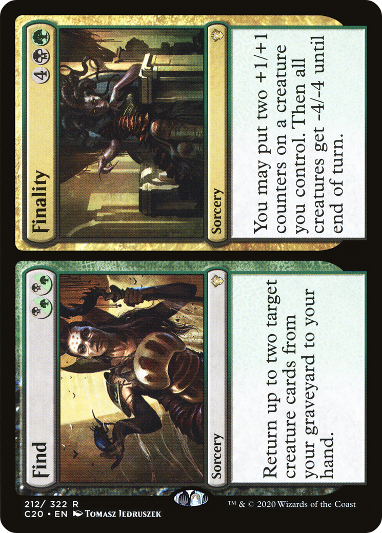 Find // Finality (C20-212) [Commander 2020] MTG Single Wizards of the Coast