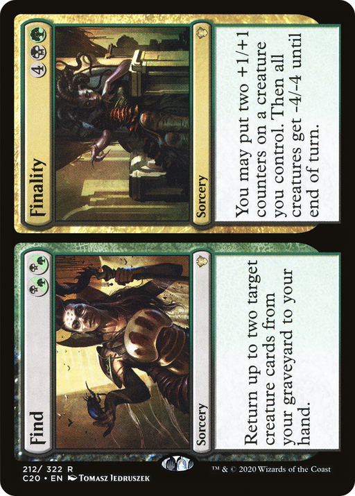 Find // Finality (C20-212) [Commander 2020] MTG Single Wizards of the Coast