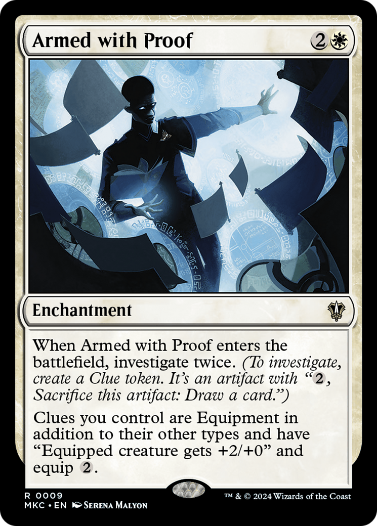 Armed with Proof (MKC-009) [Murders at Karlov Manor Commander] MTG Single Wizards of the Coast