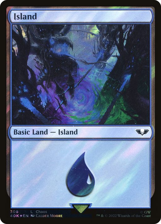 Island (40K-308★) [Warhammer 40,000 Commander] Foil MTG Single Wizards of the Coast