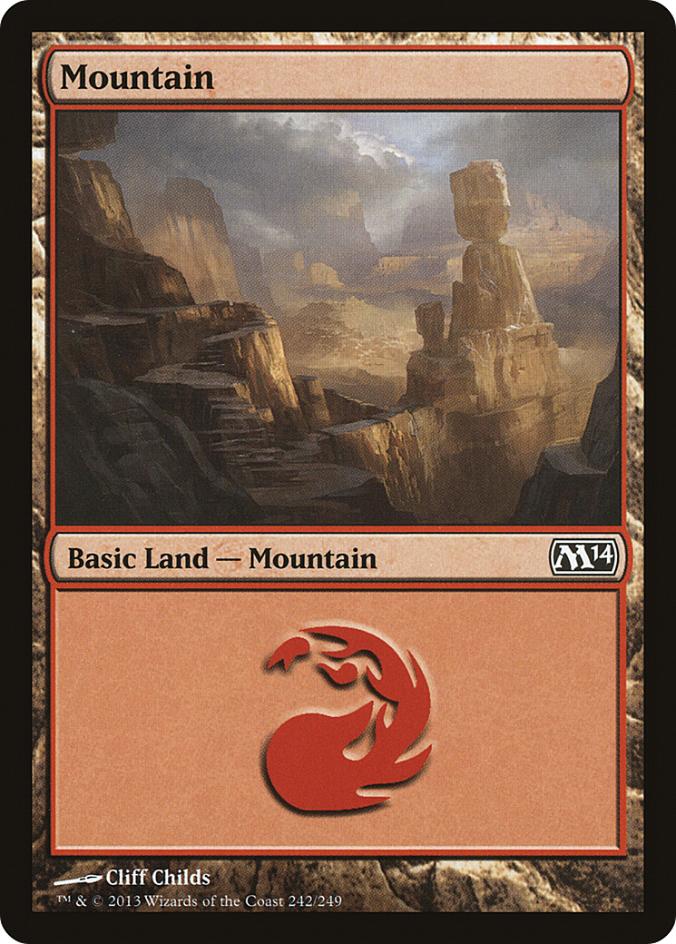 Mountain (242) (M14-242) [Magic 2014] MTG Single Wizards of the Coast
