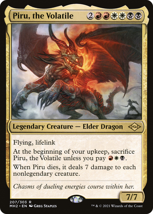 Piru, the Volatile (MH2-207) [Modern Horizons 2] Foil MTG Single Modern Horizons 2