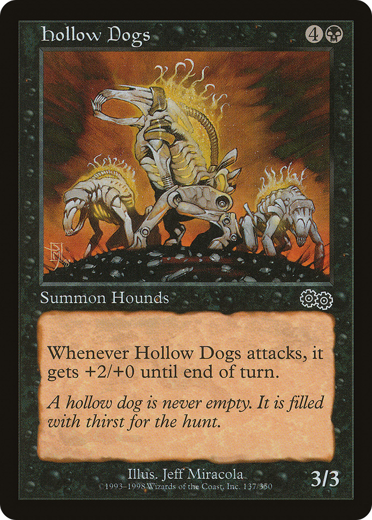 Hollow Dogs [Urza's Saga] MTG Single Magic: The Gathering