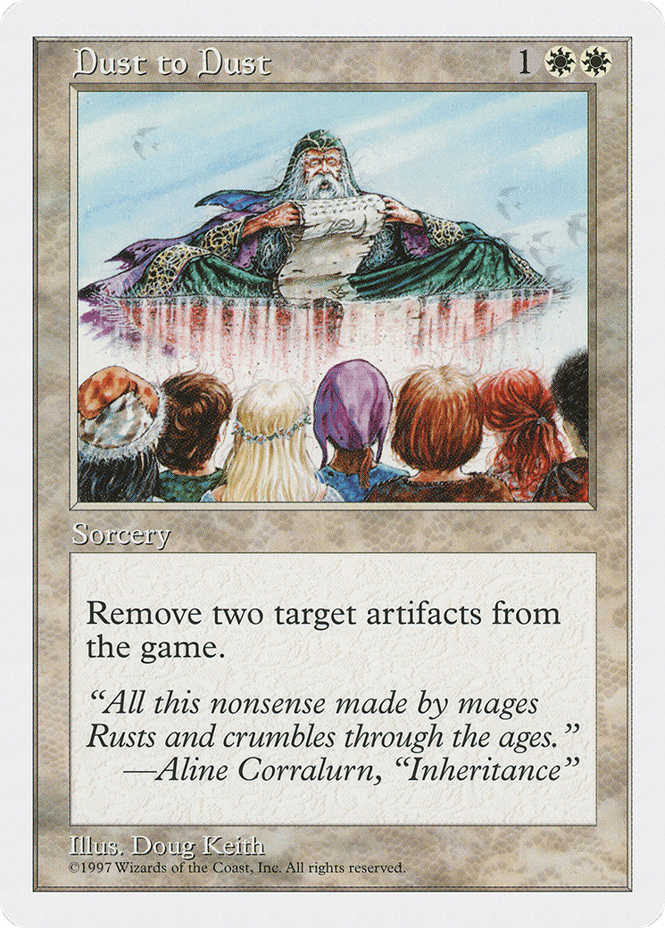 Dust to Dust (5ED-) [Fifth Edition] MTG Single Wizards of the Coast
