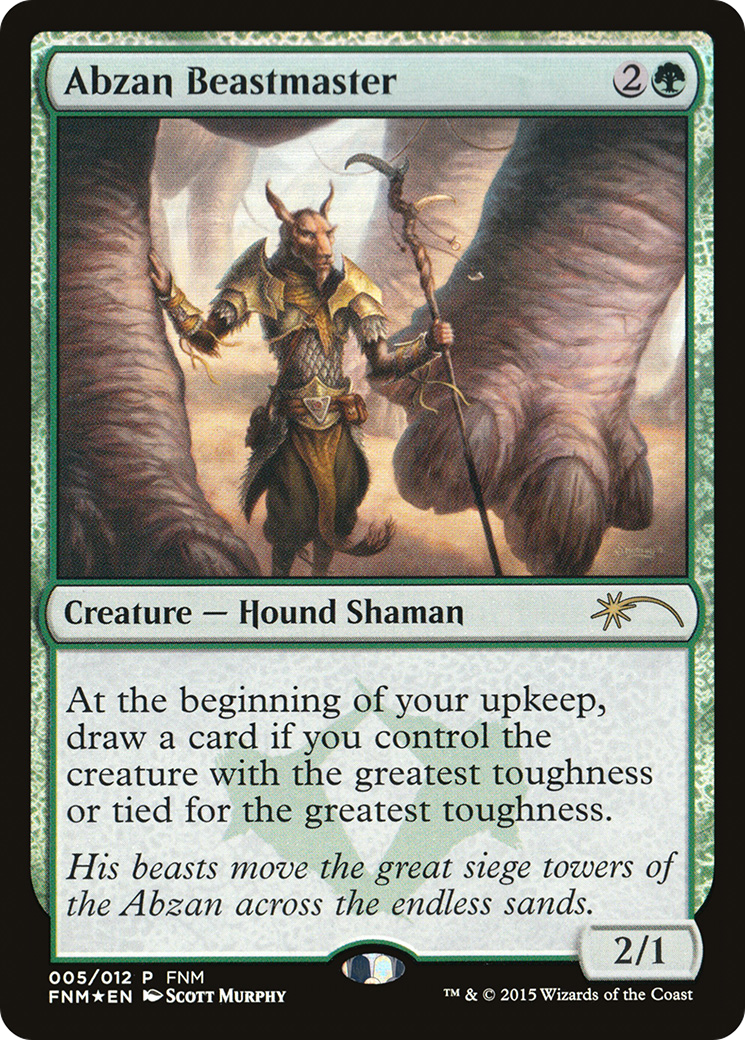Abzan Beastmaster [Friday Night Magic 2015] MTG Single Magic: The Gathering