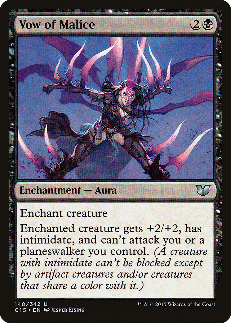 Vow of Malice (C15-140) [Commander 2015] MTG Single Wizards of the Coast