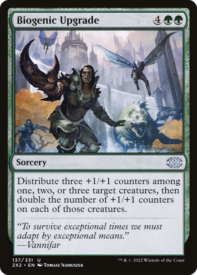 Biogenic Upgrade (2X2-137) [Double Masters 2022] MTG Single Wizards of the Coast