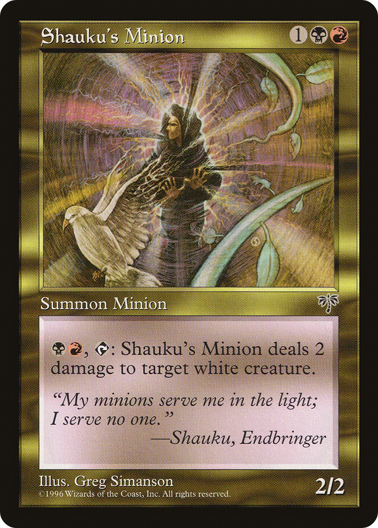 Shauku's Minion (MIR-283) [Mirage] MTG Single Wizards of the Coast