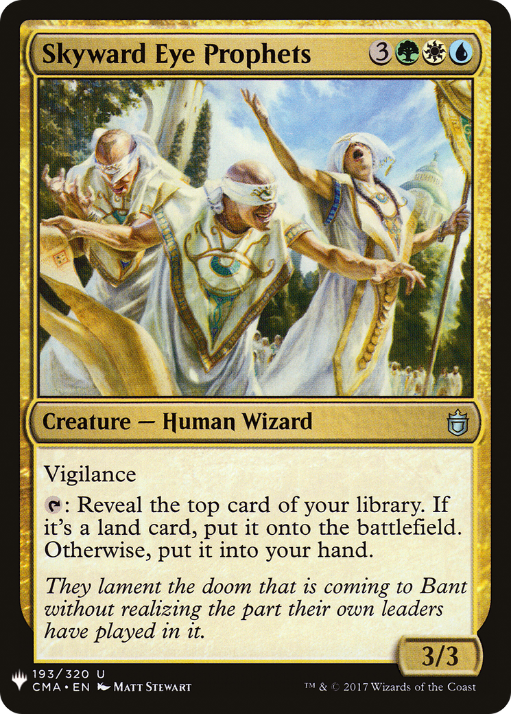 Skyward Eye Prophets (LIST-CMA-193) [Mystery Booster] The List MTG Single Wizards of the Coast