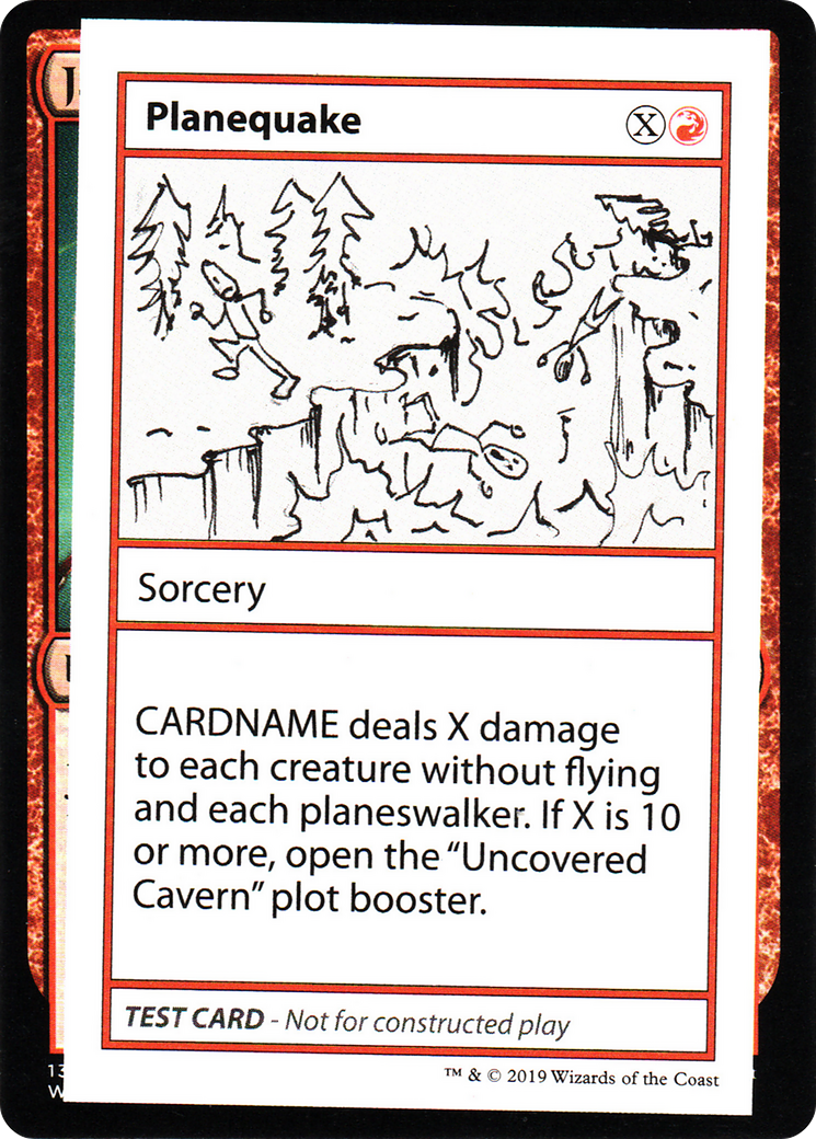 Planequake (No PW Symbol) (CMB1-) [Mystery Booster] Playtest Cards 2021 MTG Single Wizards of the Coast