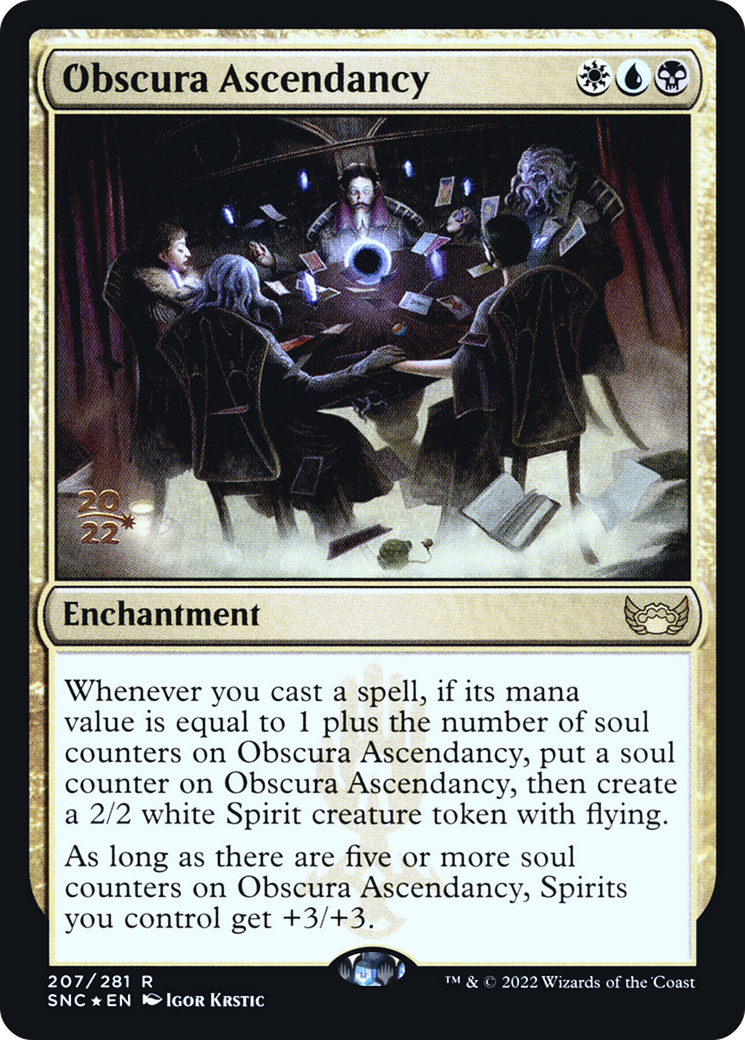 Obscura Ascendancy (PRE-207S) [Streets of New Capenna Promos] Foil MTG Single Wizards of the Coast