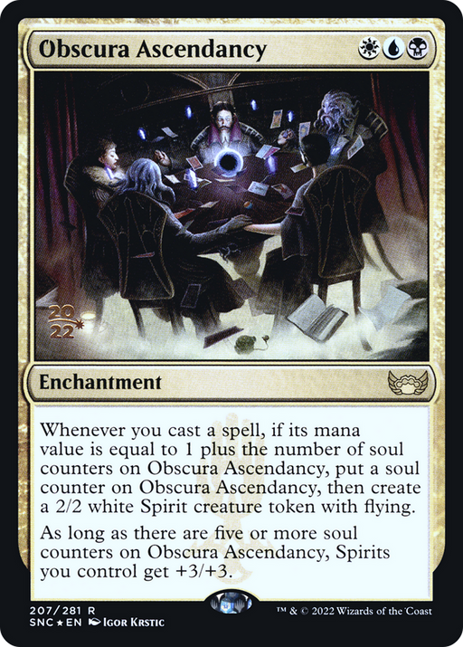 Obscura Ascendancy (PRE-207S) [Streets of New Capenna Promos] Foil MTG Single Wizards of the Coast