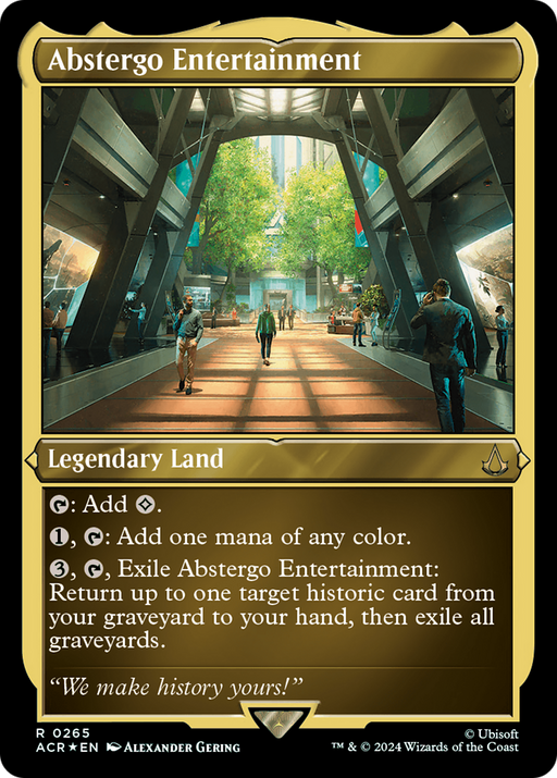 Abstergo Entertainment (ACR-265) [Assassin's Creed] Etched Foil MTG Single Wizards of the Coast