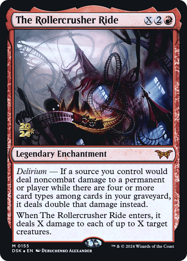The Rollercrusher Ride (0155) (PRE-155) [Duskmourn: House of Horror Promos] Foil MTG Single Wizards of the Coast