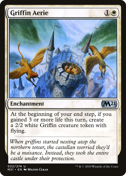 Griffin Aerie (M21-022) [Core Set 2021] MTG Single Wizards of the Coast