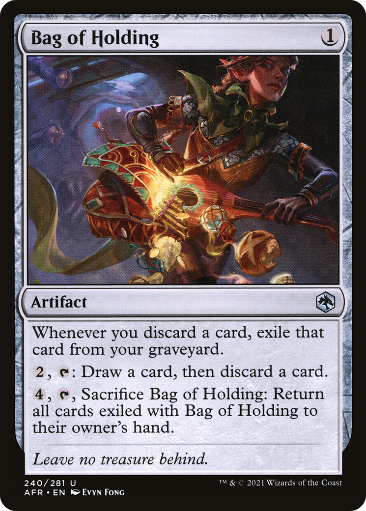 Bag of Holding (AFR-240) [Adventures in the Forgotten Realms] Foil MTG Single Wizards of the Coast