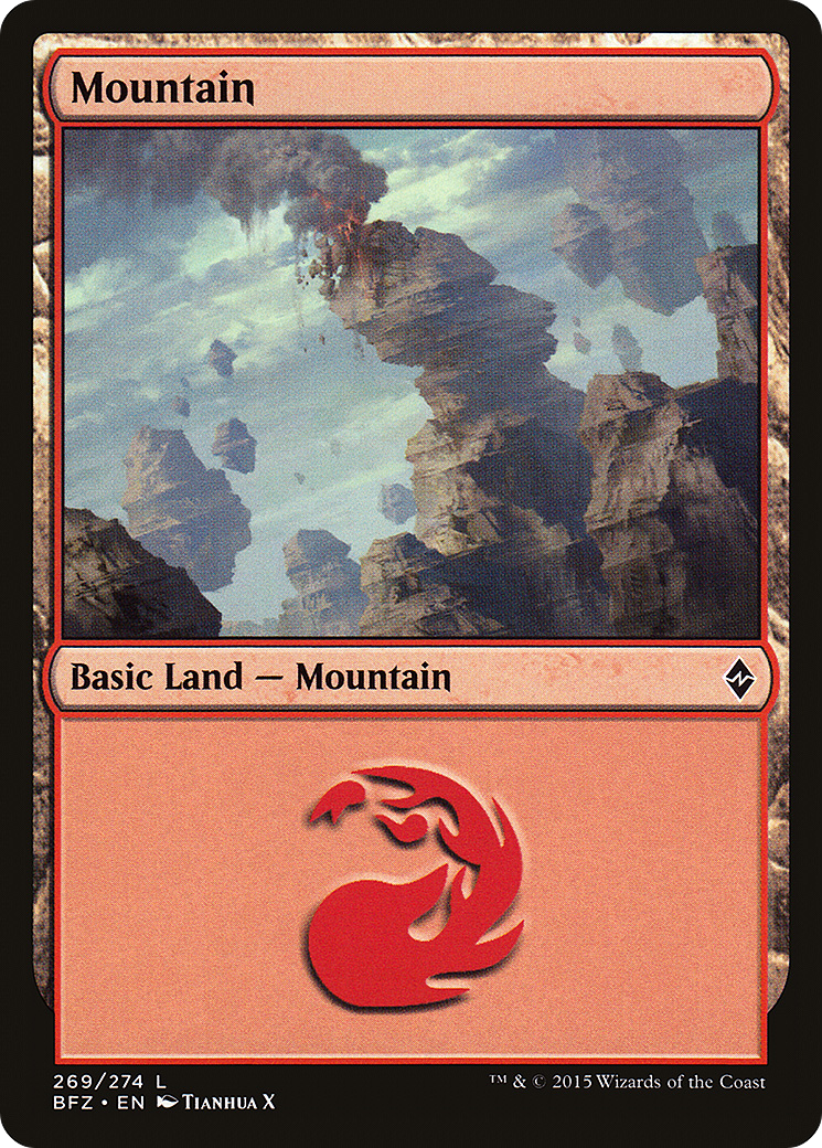 Mountain (BFZ-269A) [Battle for Zendikar] MTG Single Wizards of the Coast