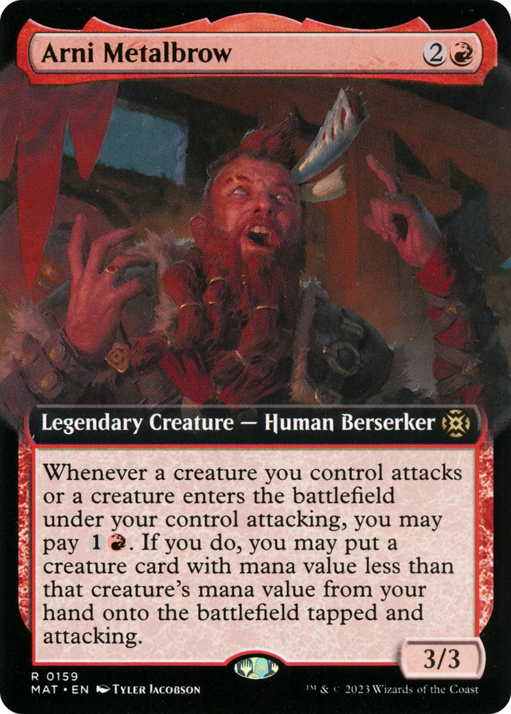 Arni Metalbrow (MAT-159) [March of the Machine: The Aftermath] (Extended Art) Foil MTG Single Wizards of the Coast