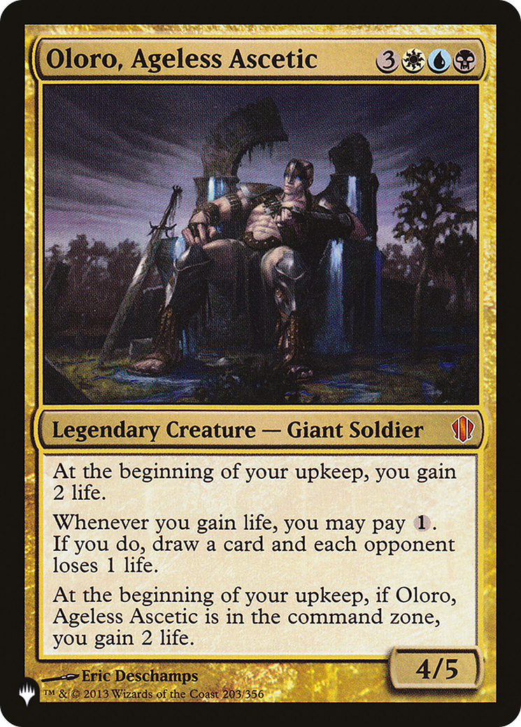 Oloro, Ageless Ascetic (LIST-203/356) [Mystery Booster] The List MTG Single Wizards of the Coast