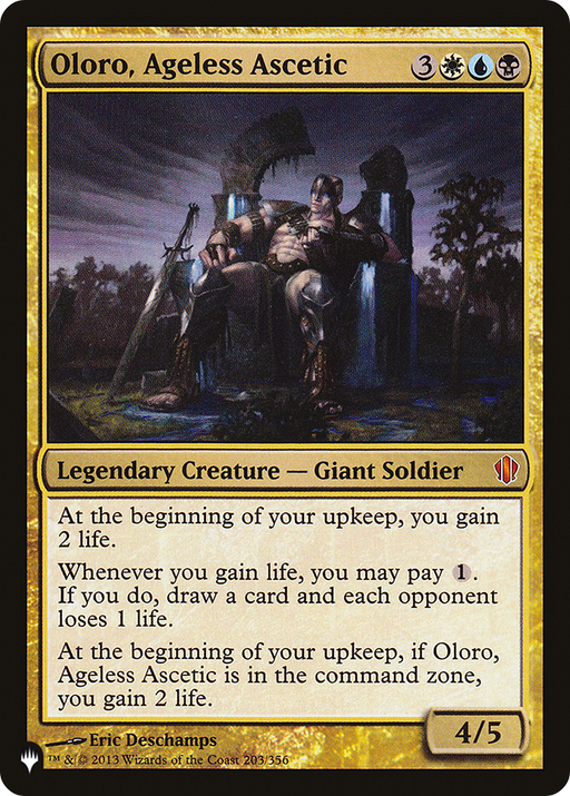 Oloro, Ageless Ascetic (LIST-203/356) [Mystery Booster] The List MTG Single Wizards of the Coast