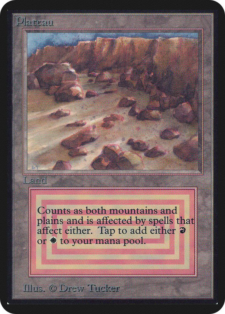 Plateau (LEA-279) [Oldschool] Limited Edition Alpha MTG Single Wizards of the Coast