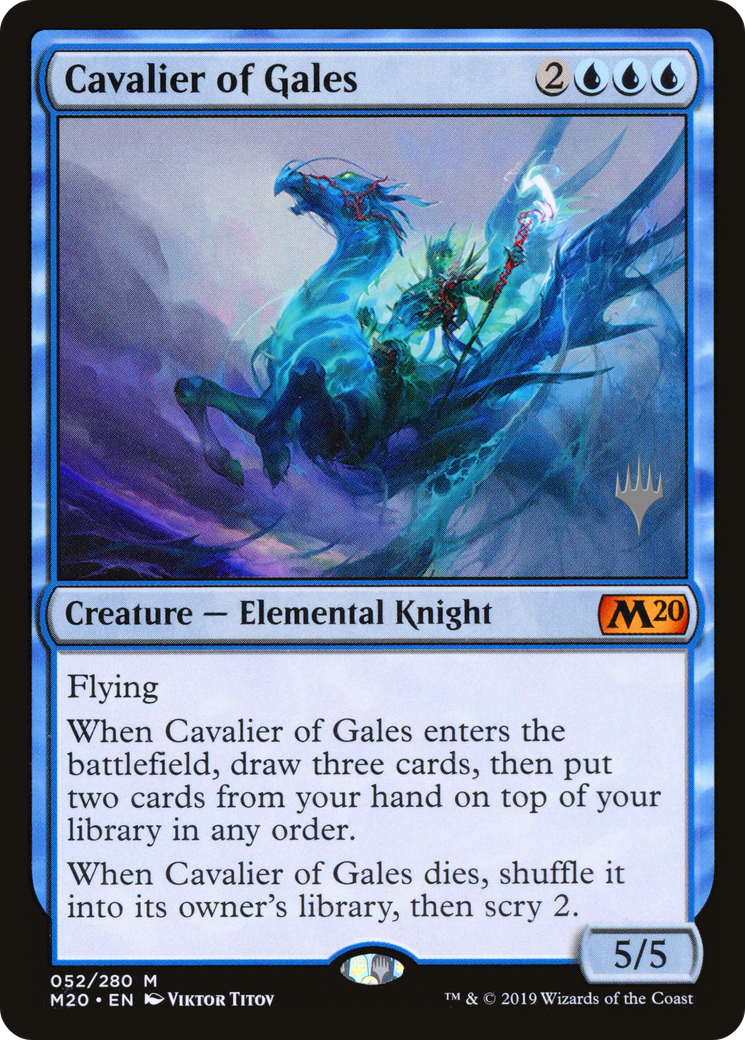 Cavalier of Gales (PPM20-52P) [Core Set 2020 Promos] Foil MTG Single Wizards of the Coast