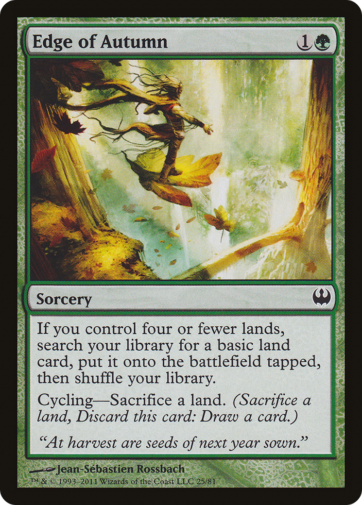 Edge of Autumn (DDG-025) [Misc] Duel Decks: Knights vs. Dragons MTG Single Wizards of the Coast