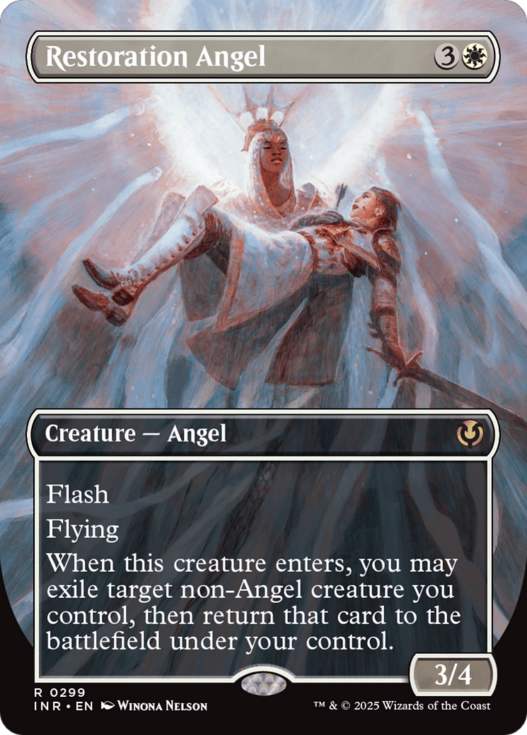 Restoration Angel (INR-299) [Innistrad Remastered] (Borderless) MTG Single Wizards of the Coast