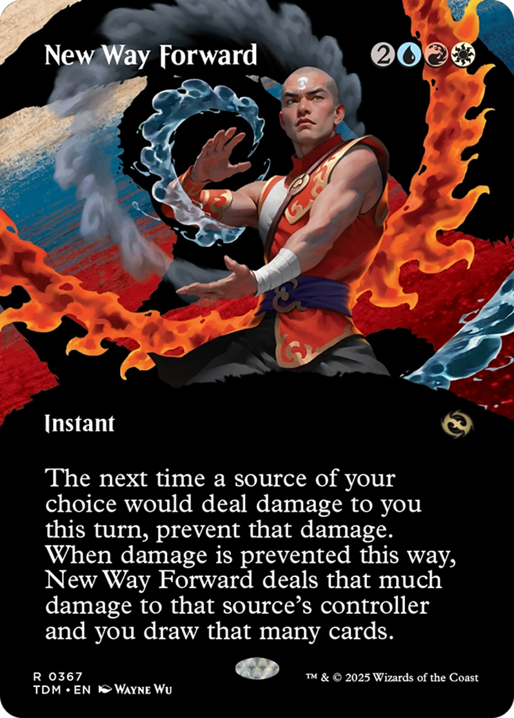 New Way Forward (Borderless) (TDM-367) [Tarkir: Dragonstorm] MTG Single Wizards of the Coast