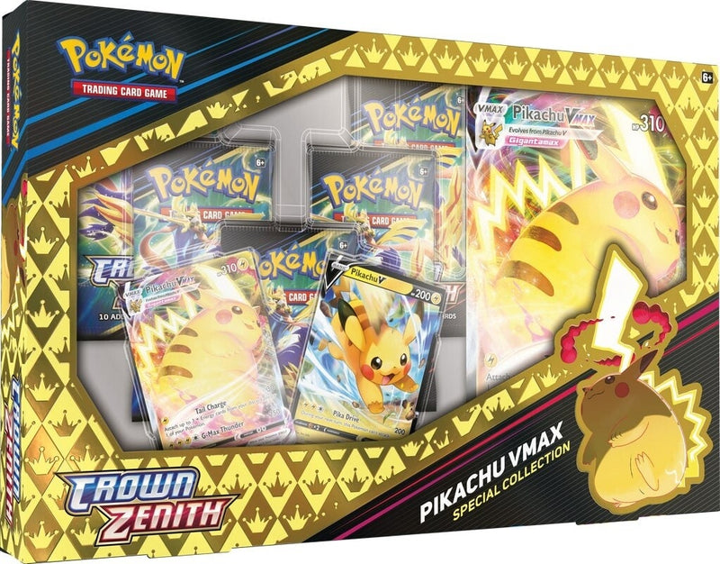 Pokémon: Crown Zenith Pikachu VMAX Special Collection Pokemon Sealed Pokémon   