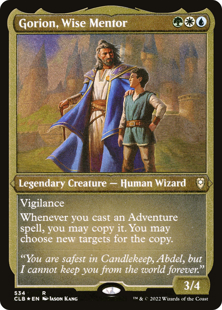 Gorion, Wise Mentor (CLB-534) [Commander Legends: Battle for Baldur's Gate] Etched Foil MTG Single Wizards of the Coast