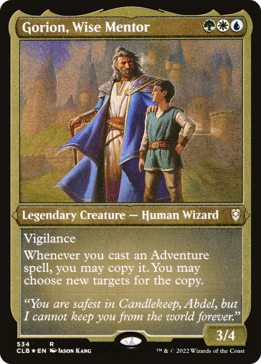 Gorion, Wise Mentor (CLB-534) [Commander Legends: Battle for Baldur's Gate] Etched Foil MTG Single Wizards of the Coast