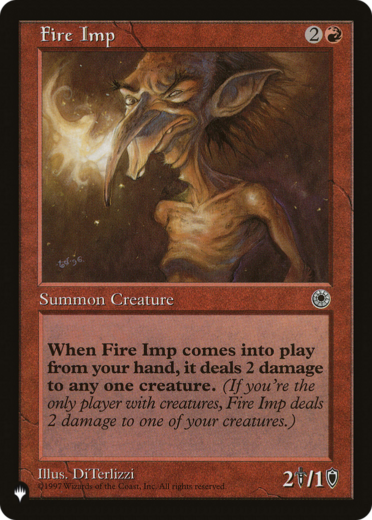 Fire Imp (LIST-POR-126) [Mystery Booster] The List MTG Single Wizards of the Coast