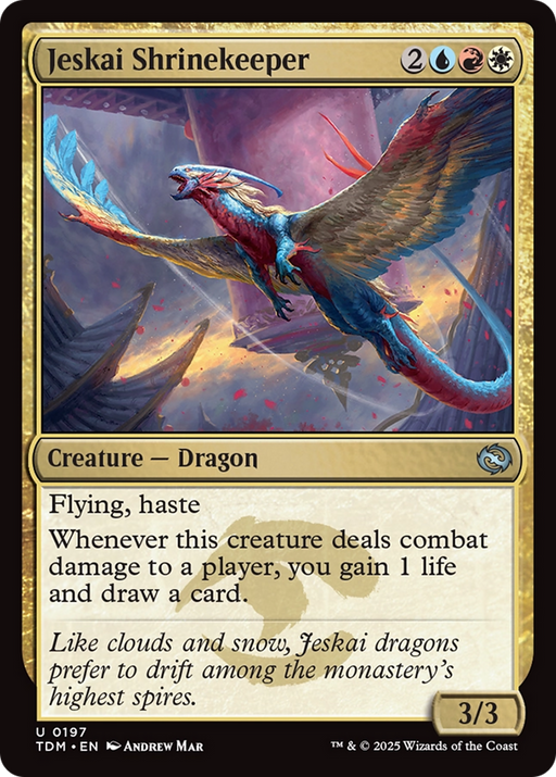 Jeskai Shrinekeeper (TDM-197) [Tarkir: Dragonstorm] Foil MTG Single Wizards of the Coast