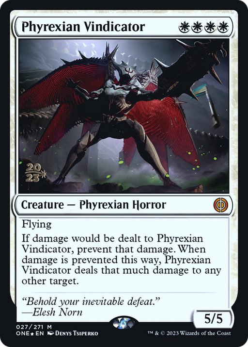 Phyrexian Vindicator (PRE-027) [Phyrexia: All Will Be One Promos] Foil MTG Single Wizards of the Coast