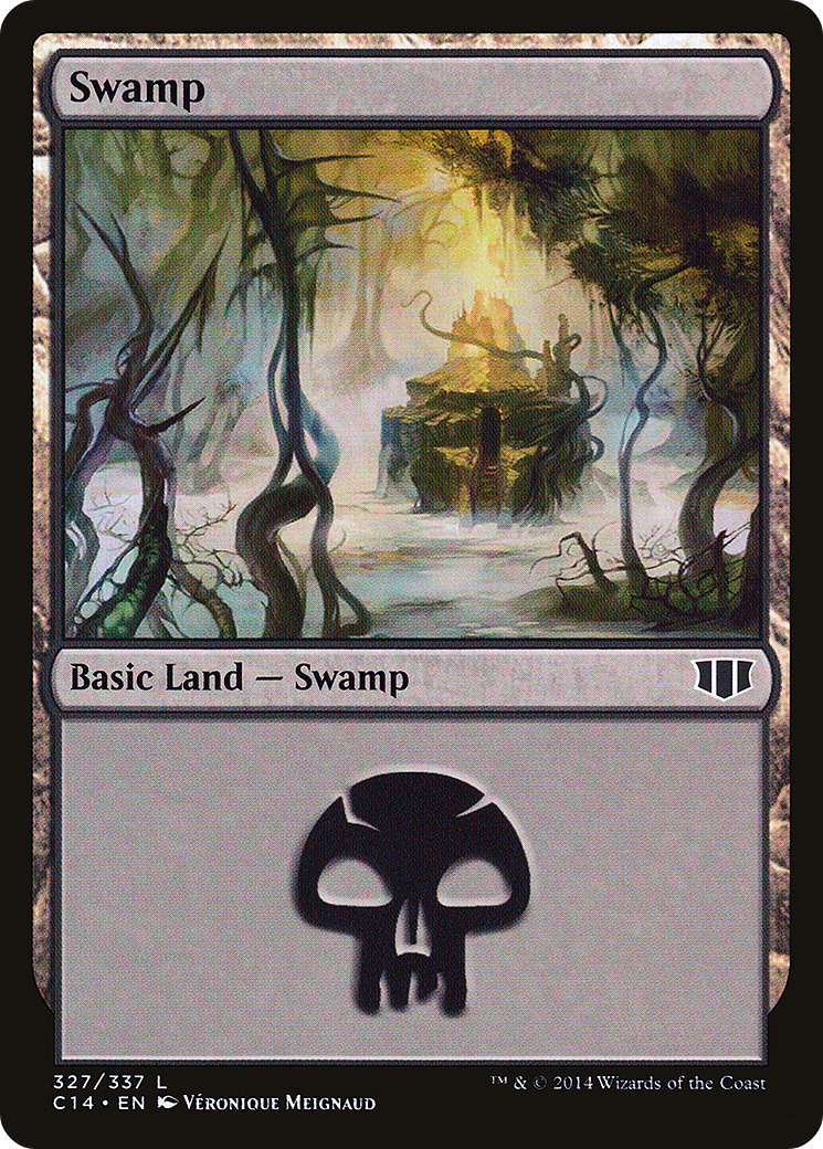 Swamp (327) (C14-327) [Commander 2014] MTG Single Wizards of the Coast