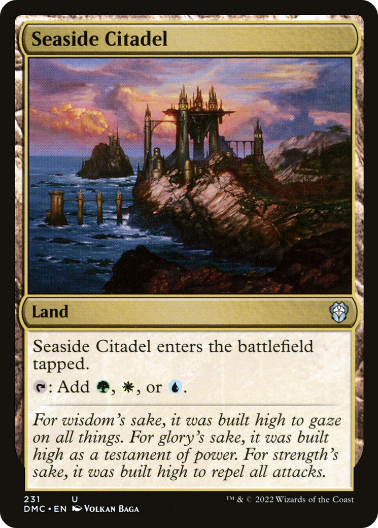 Seaside Citadel (DMC-231) [Dominaria United Commander] MTG Single Wizards of the Coast