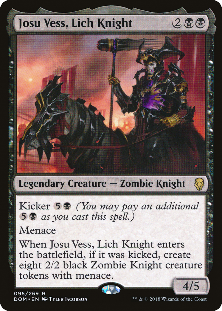 Josu Vess, Lich Knight (DOM-095) [Dominaria] Foil MTG Single Wizards of the Coast