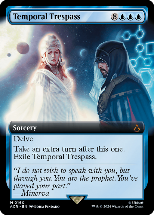 Temporal Trespass (ACR-160) [Assassin's Creed] (Extended Art) Foil MTG Single Wizards of the Coast