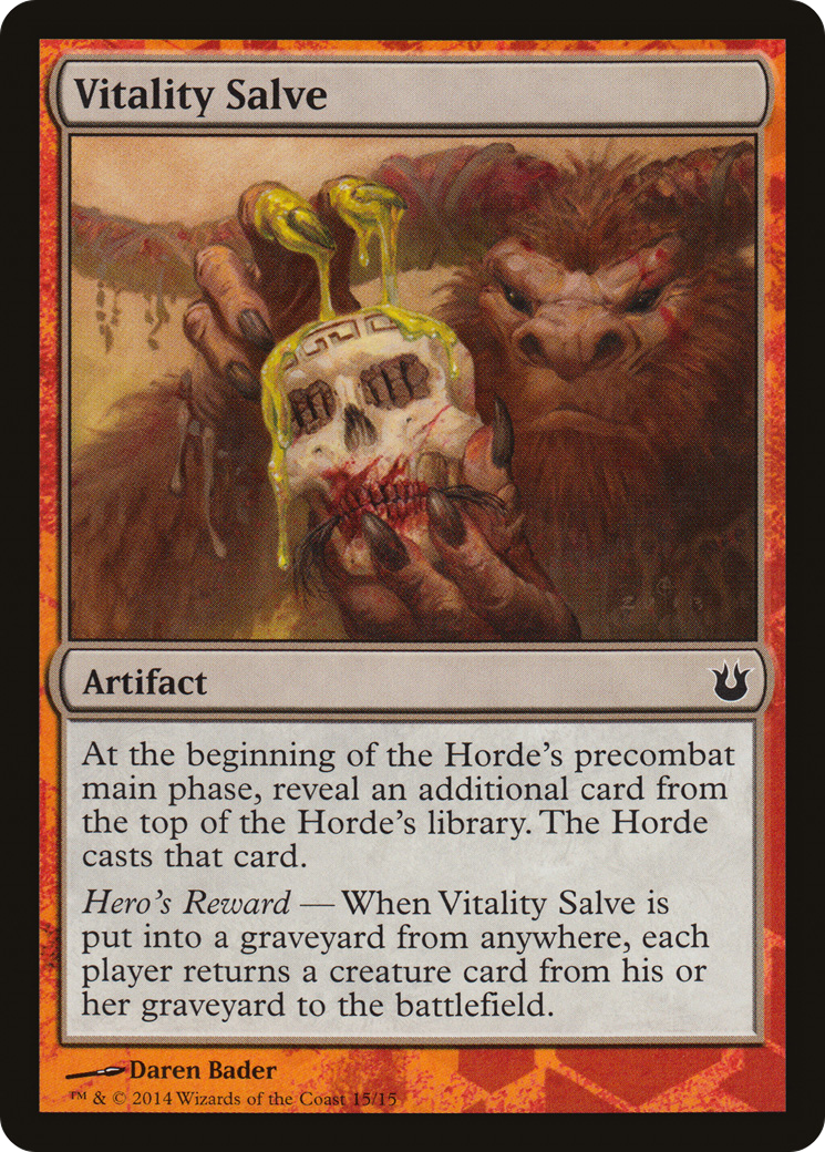 Vitality Salve (HERO-) [Battle the Horde] MTG Single Wizards of the Coast