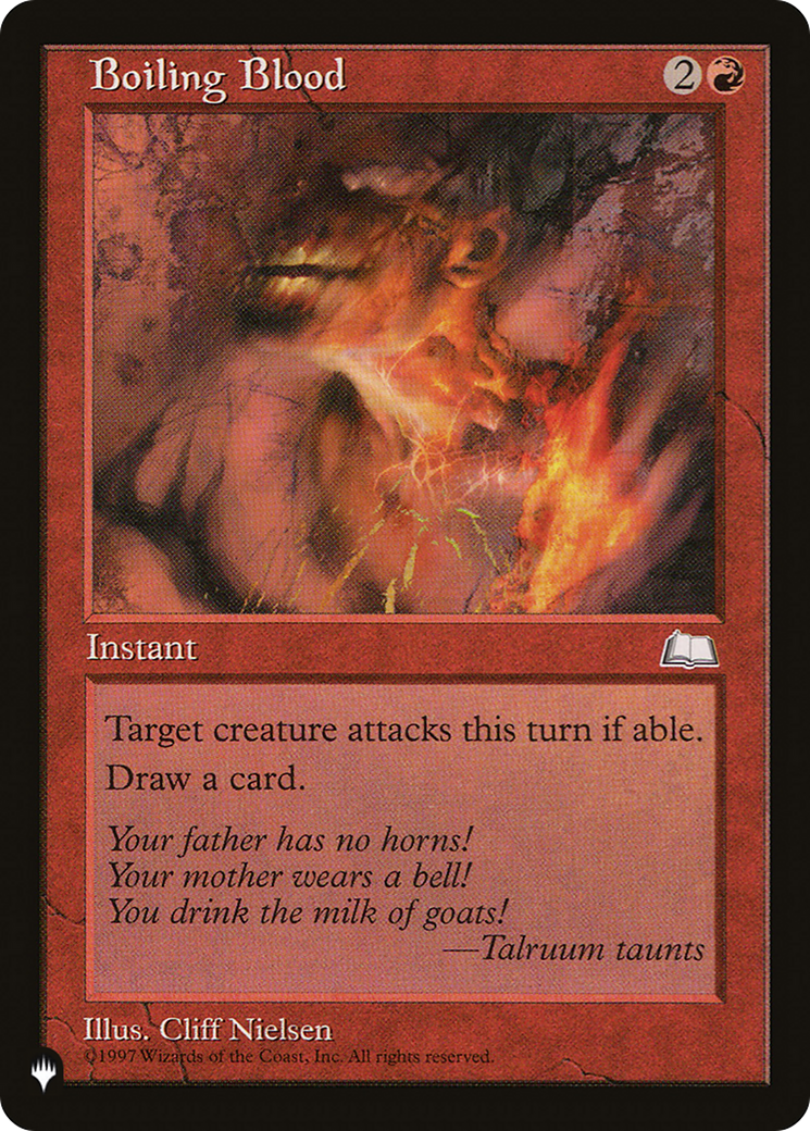 Boiling Blood (LIST-WTH-92) [Mystery Booster] The List MTG Single Wizards of the Coast