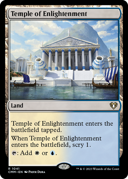 Temple of Enlightenment (CMM-1041) [Commander Masters] MTG Single Wizards of the Coast