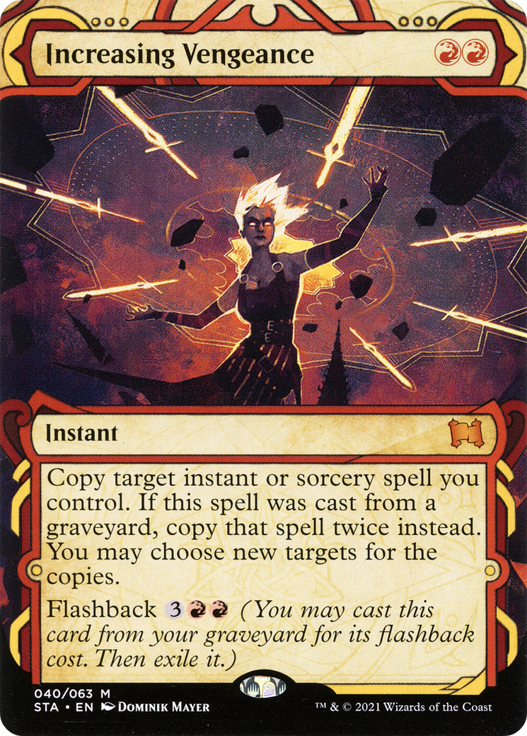 Increasing Vengeance (STA-040) [Strixhaven Mystical Archive] (Showcase) (Borderless) MTG Single Wizards of the Coast